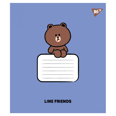 Зошит Yes Line Friends Stylish А5 12 аркушів коса лінія (767647) Вінниця - фото 2