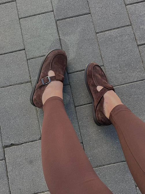 Vanessa Лофери жіночі VANESSA T-304-02 шоколадні (весна-осінь, замша натуральна) (5830) Коломыя - изображение 2