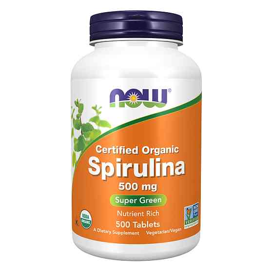 Спирулина Now Foods Org Spirulina 500mg 500 tabs Киев