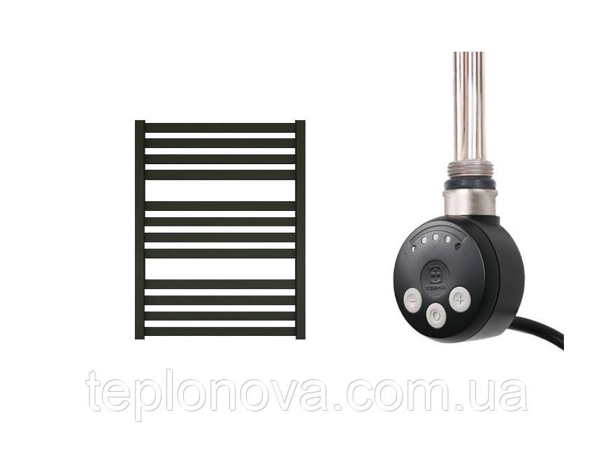 Електрична Рушникосушка Плоска Чорна 710х500 Terma Marta Чернівці - фото 2