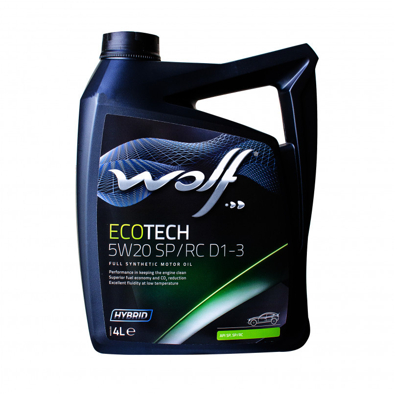 Моторное масло Wolf Ecotech D1-3 5W-20 4л Львов - изображение 1