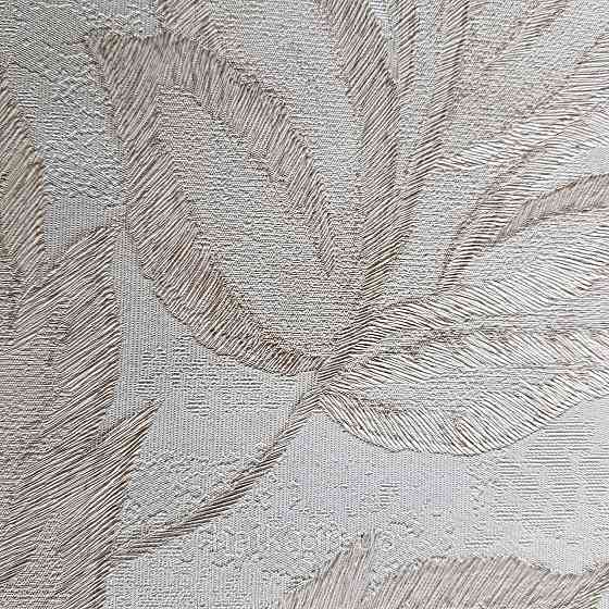 Шпалери метрові вінілові на флізелін 24 Carati Cristiana Masi листя великі бежеві на сірому Київ