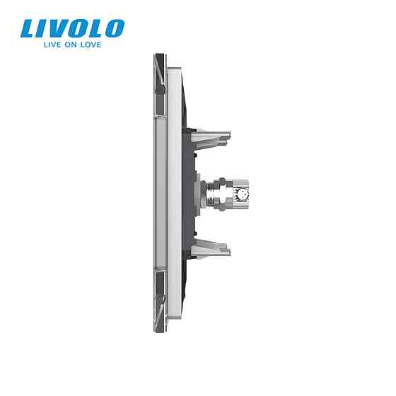 LIVOLO Розетка телевізійна Livolo сірий скло (VL-C791V-15) Коломия