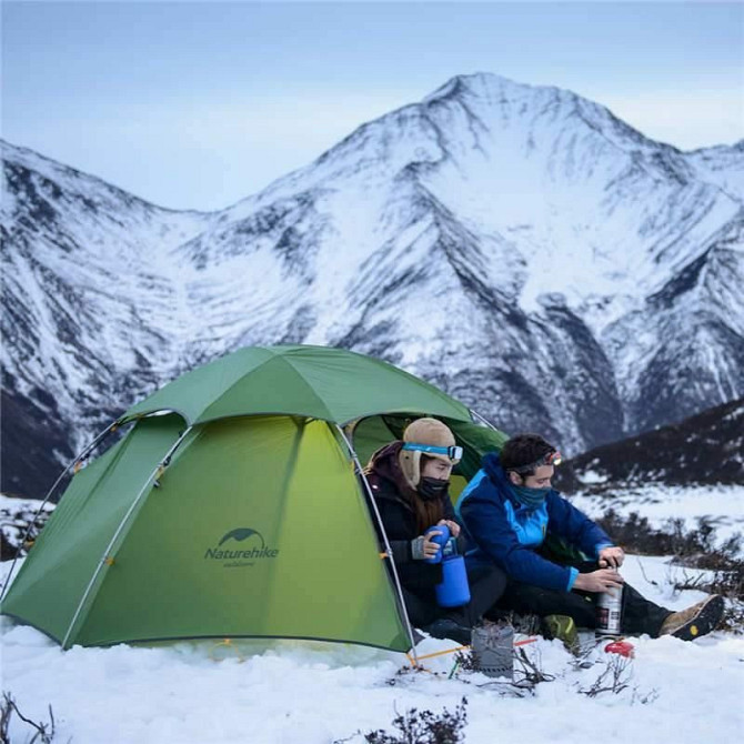 Намет двомісний зі сферичним куполом Naturehike Cloud Peak 2 NH17K240-Y 20D, темно-зелений Київ - фото 3