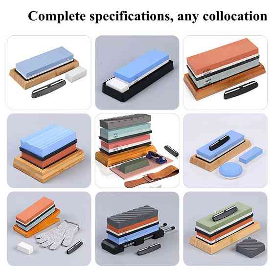 Профессиональный набор для заточки ножей с подставкой Киев