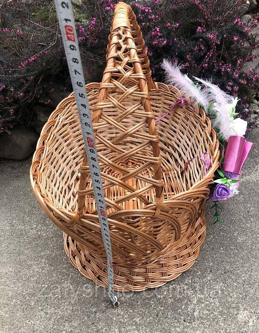Пасхальний кошик плетений з прикрасою Київ - фото 7