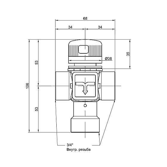Змішувач термостатичний Icma 3/4" No149 Київ