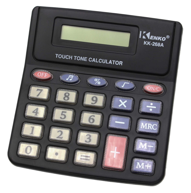 Калькулятор настольный KK-268A / KK-T729A, 10-разрядный, солнечная батарея + элемент питания, компактный Одесса - изображение 3