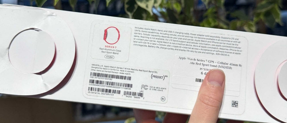 Apple Watch Series 7 GPS + Cellular 41mm Red Alu Red Sport band (MKHD3) Нові. Харків - фото 1