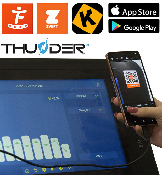 Беговая дорожка электрическая THUNDER IGNITE-S-TFT-BLACK Киев - изображение 10