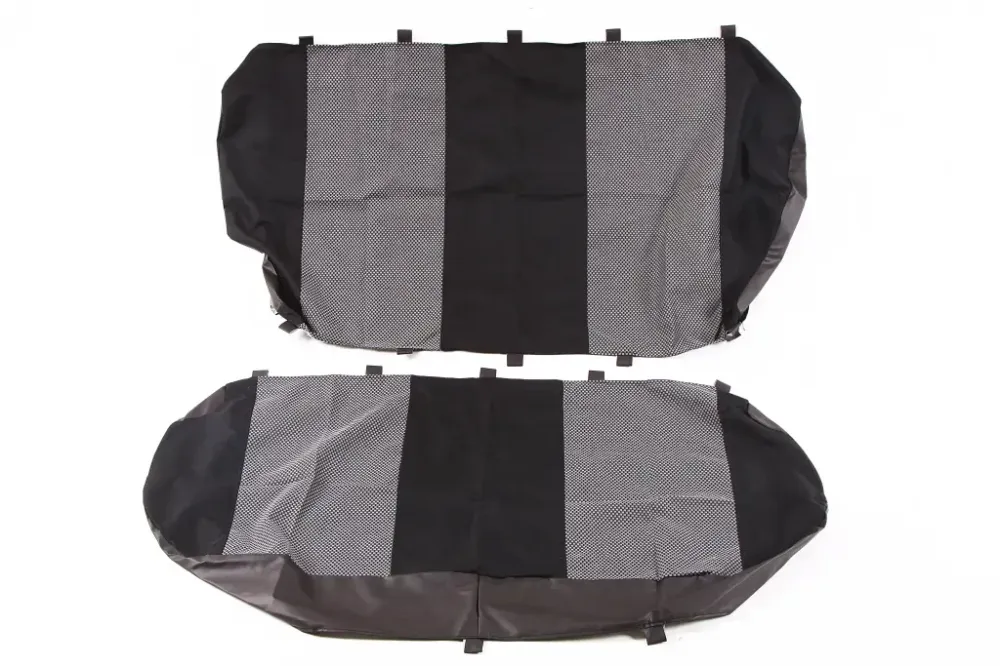 Чехлы на сидушки Avto-fortuna Пилот с паралоном универс. черные с раздельным подгол. Винница - изображение 3