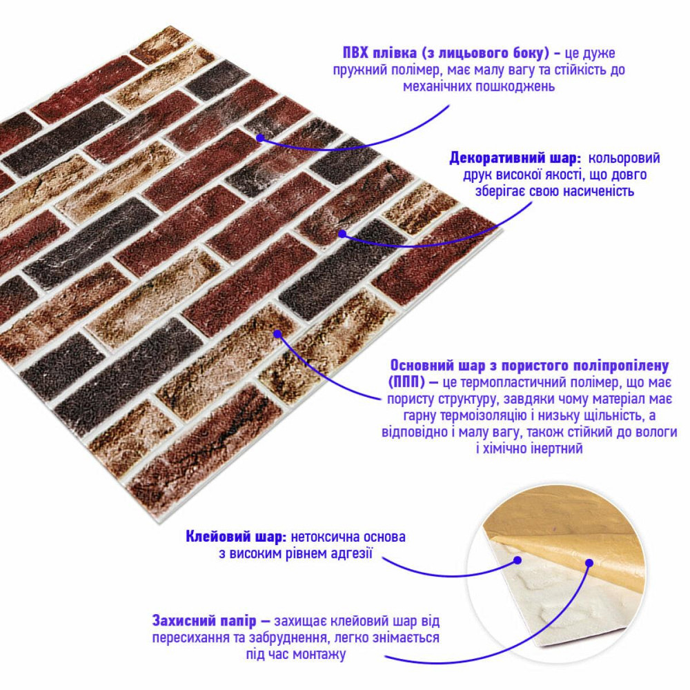 Самоклеящаяся 3D панель 