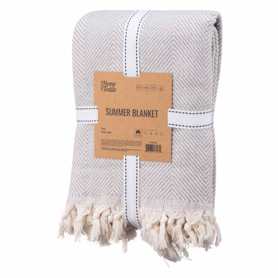 Плед Ardesto Summer 100% хлопок серый 140х190 см (ART0915SG) Винница - изображение 1