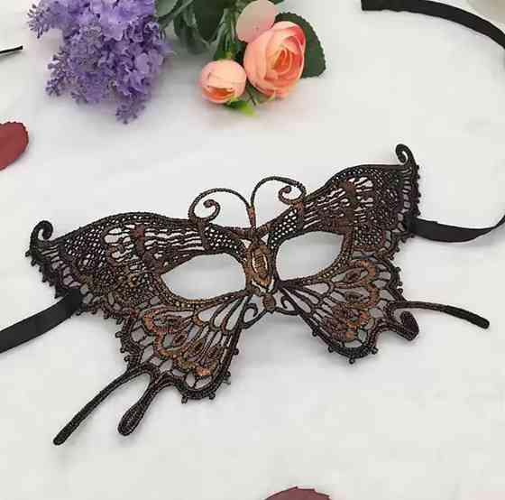 Маскарадна маска для обличчя Метелик one size коричневий Київ