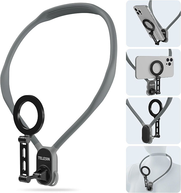 Крепление для телефона на шею грудь 2в1 MagSafe iPhone Telesin MNM-002 Киев - изображение 1