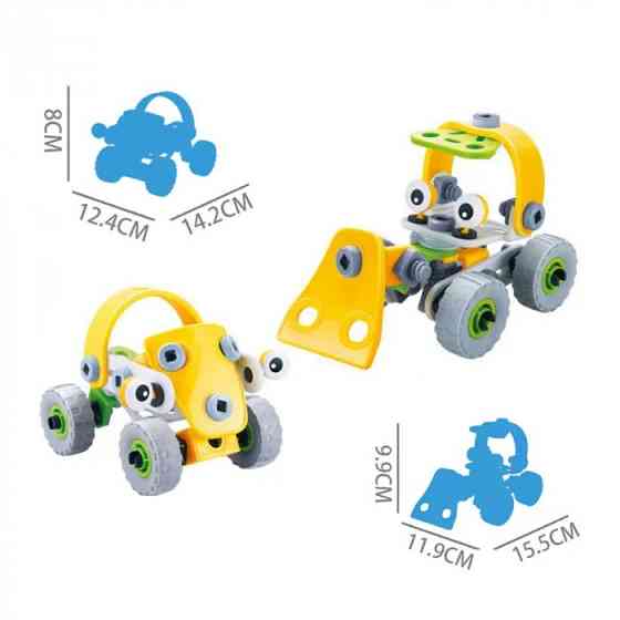 Конструктор Build&Play 2 в 1 "Будівельники" HANYE J-7725, 56 елемента Вінниця