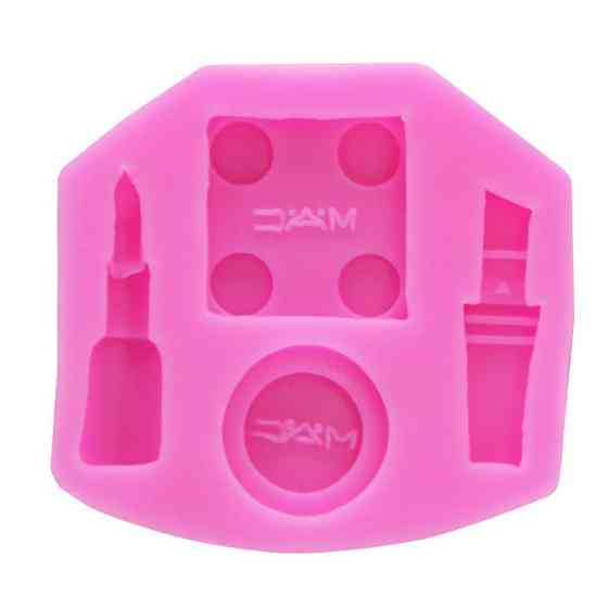 Молд силиконовый Косметика 68 на 63 мм розовый Киев