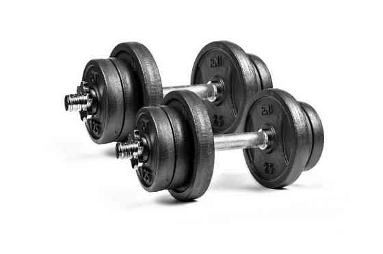 Гантелі чавунні набірні 2 по 11 кг Гантелі, гирі, штанги та диски металеві розбірні Київ