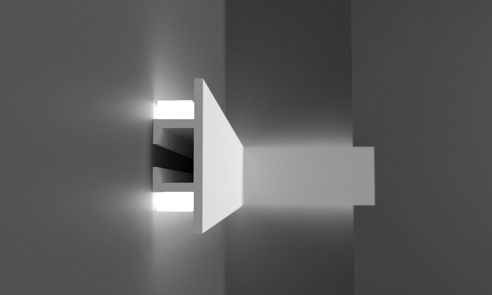 Молдинг полимерный для LED освещения Grand Décor KH 907 Днепр - изображение 2