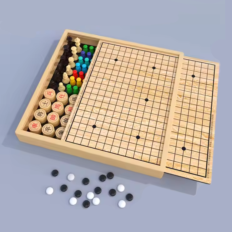 Гра настільна для дітей "Китайські шашки, Пентоко і Літаючі шахи", гра для дітей від 5 років Кам'янець-Подільський - фото 1