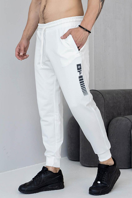 Штани джогери чоловічі TotalFit EM1 XXL, Белый Киев - изображение 5