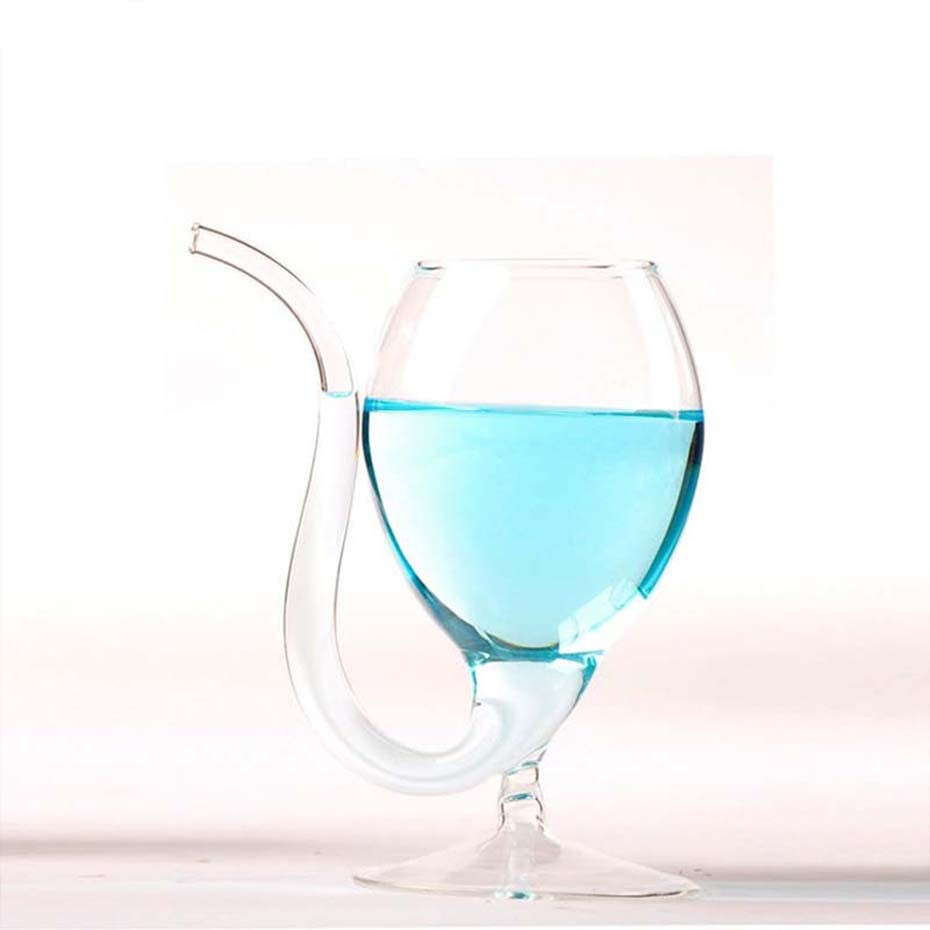 Бокал с трубочкой на классической ножке, бокал для вина с трубкой Вампир Кременчуг - изображение 4