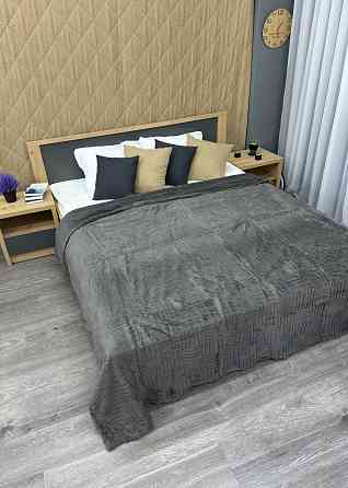 Плед-покривало Преміум 220х240 см (+-5см) Сірий (87-225) Київ