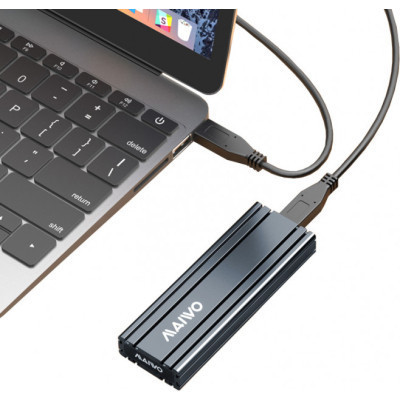 Карман внешний Maiwo M.2 SSD NVMe (PCIe) — USB 3.1 Type-C (K1686P space grey) Винница - изображение 6