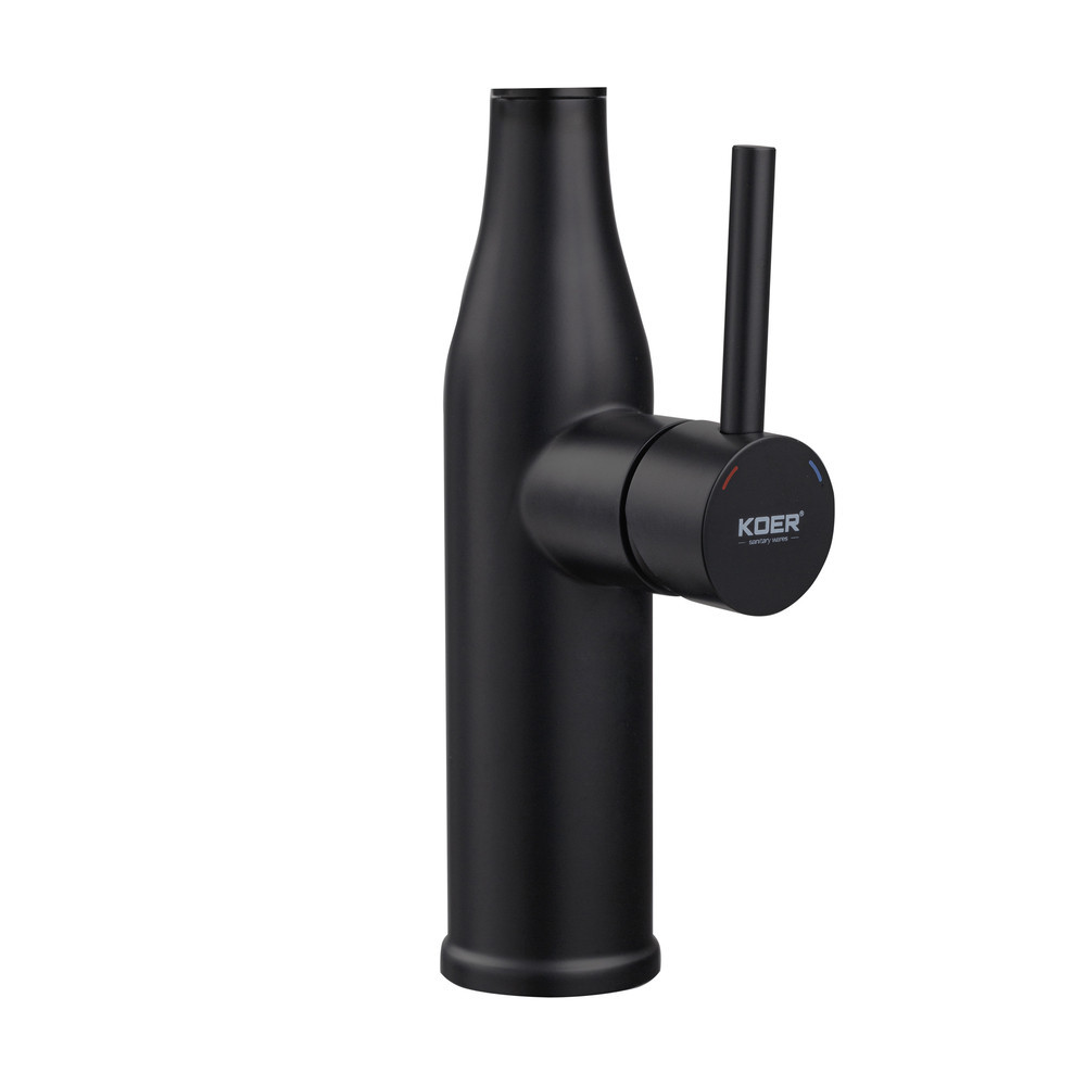 Кухонный смеситель Koer KI-70005-05 с черным силиконовым изливом из нержавеющей стали (KR5005) Харьков - изображение 6