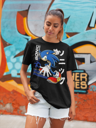 Футболка аниме Схадов Хедгехог Хероес Соник оверсайз (S/M/L) Черний AnimeJ0093 Днепр