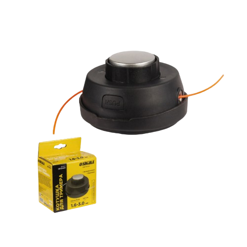 Котушка до садового тримера полуавтоматична M10*1,25мм металева кнопка, підшипник SIGMA Житомир