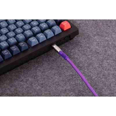 Дата кабель USB-C + USB A to USB-C 1.0m Double-Sleeved Geek purple Keychron (CAB23_KEYCHRON) Вінниця