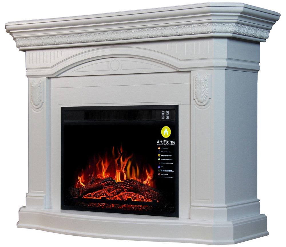 Камінокомплект ArtiFlame SYDNEY AF23S БІЛИЙ ДУБ Б'ЯНКО (зі звуком) Львів - фото 2
