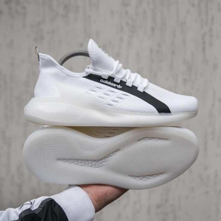 Кросівки Adidas Білі Чоловічі Адідас Ізі Boost Літні Сіточка (розміри: 41,42,43,44,45) Дніпро - фото 9