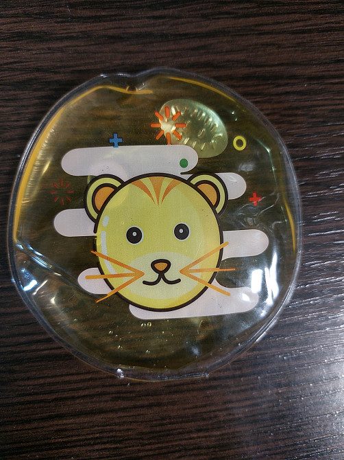 Грілка для рук кишенькова з котом 1 штука 8,5см жовтий Київ - фото 1