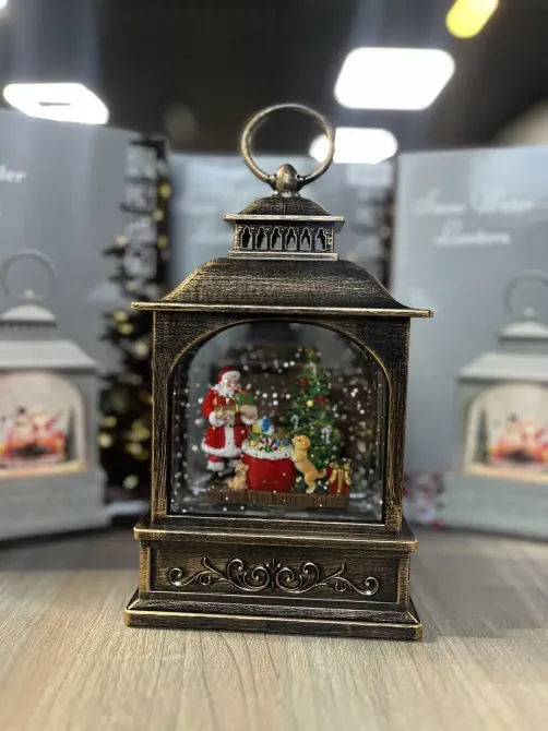 Hengda Рождественская ночь Новогодний музыкальный фонарь ночник с подсветкой Xmas 24072D Коломия - фото 5