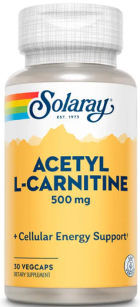 Ацетил L-карнитин Solaray Acetyl L-Carnitine 500mg 30 вег капс Киев