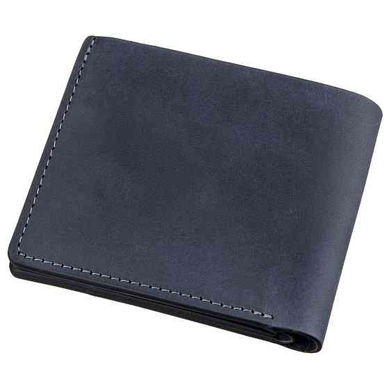 Компактне портмоне унісекс на магніті GRANDE PELLE 11209 Синє Київ