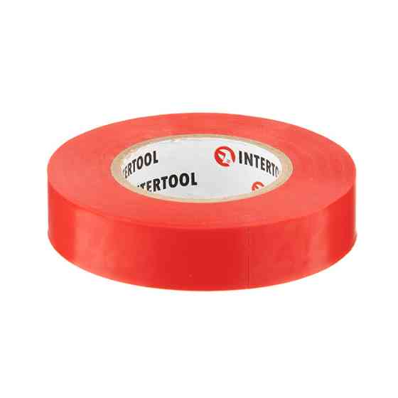 Лента изоляционная 0.15мм*17мм*20м красная INTERTOOL IT-0050 Киев