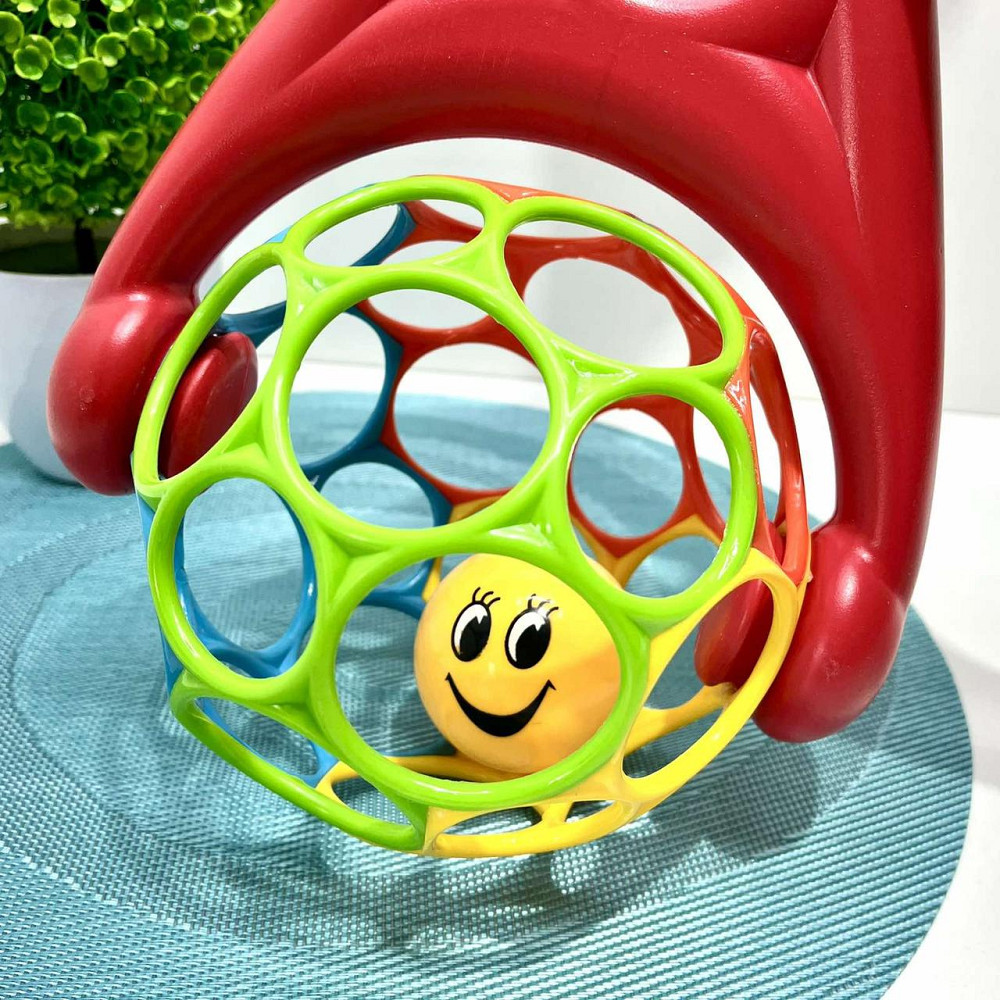 Каталка на палиці Ball дзвінка кулька всередині 59см Червона (3201) Чернигов - изображение 3