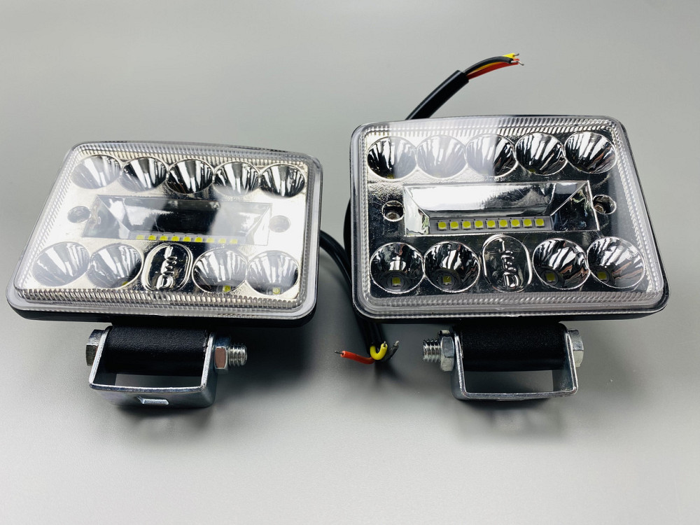 Фара прямокутна 18Led chip 3030 9-80V IP67, автомобільне освітлення Мукачево - фото 6