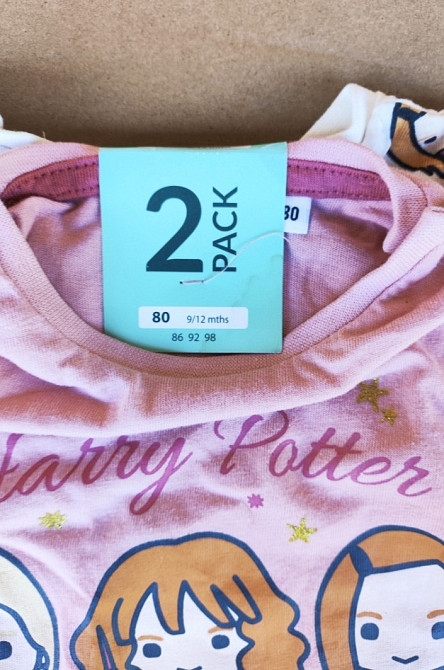 Комплект футболок з довгими рукавами 2 шт на дівчинку Pepco 80 р. Смела - изображение 4