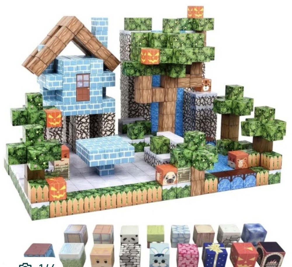 Конструктор магнітний майнкрафт, конструктор, minecraft. Харків - фото 4