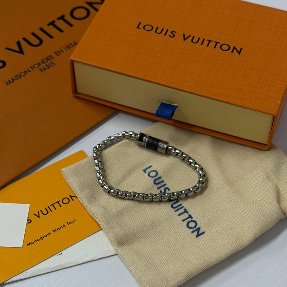 Мужской брендовый браслет на руку Lv, ЛВ (20202) Киев - изображение 6