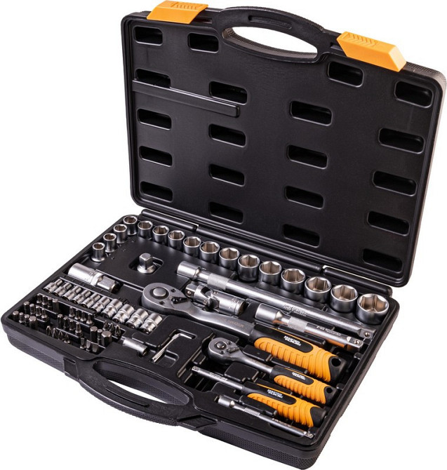 Набор торцевых насадок MASTERTOOL PROFI CrV 1/4