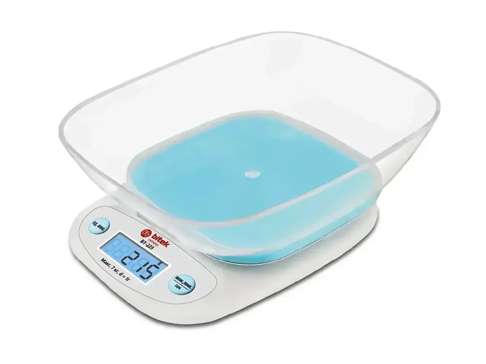 Ваги електронні побутові 7кг кухонні з прямокутною чашею BITEK BT-125 універсальні Одеса - фото 4
