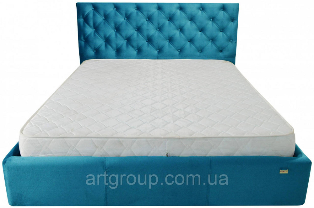 Ліжко Coventry Comfort 120 х 200 см Missoni 016 З підйомним механізмом та нішою для білизни Блакитний Дніпро - фото 15