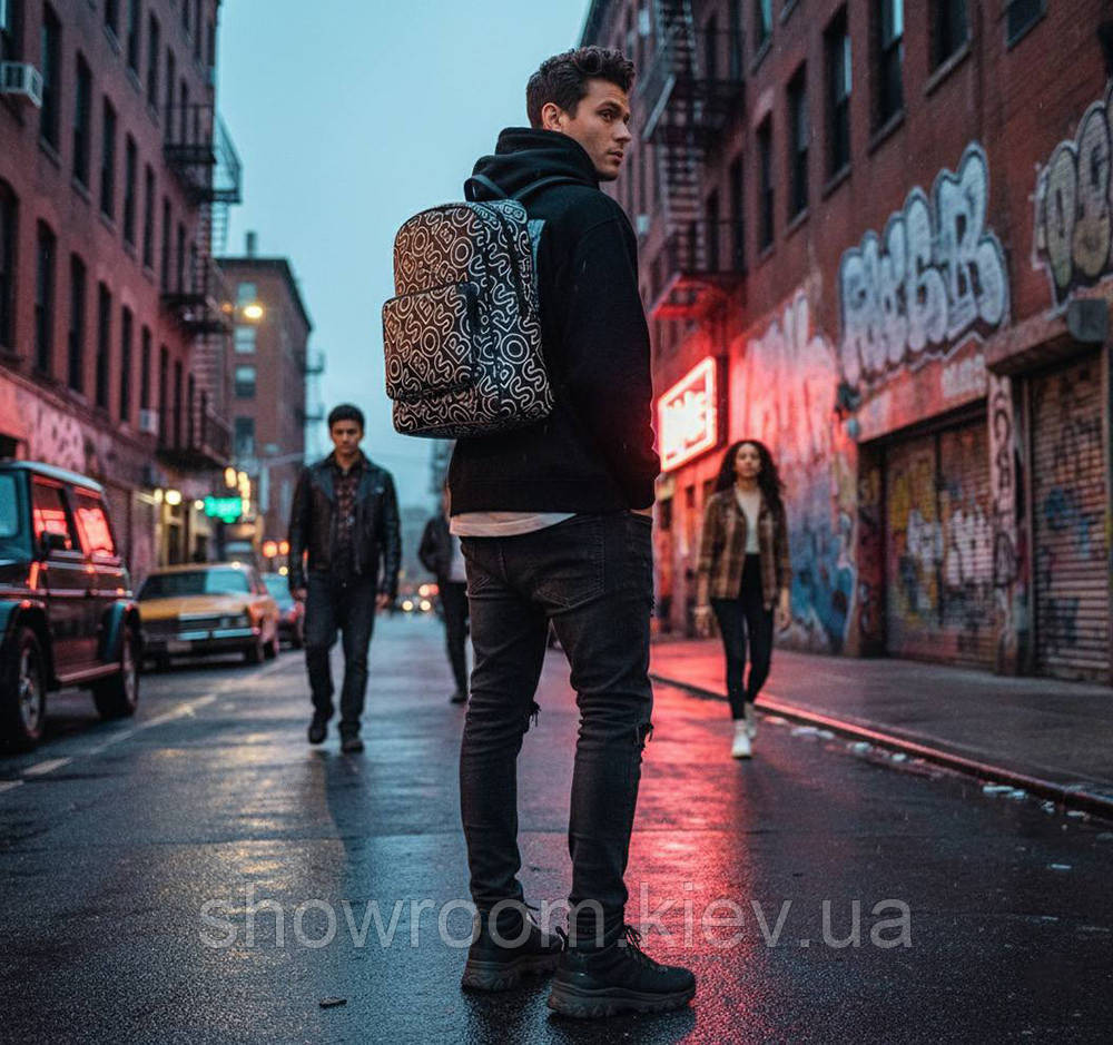 Чоловічий брендовий рюкзак Boss (2022) black Київ - фото 1