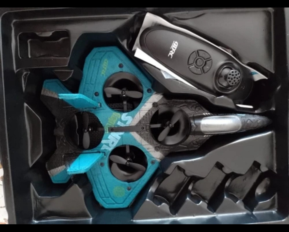 Радіокерований іграшковий літачок на акумуляторі usb блакитний з підсвіткою в подарунковій упаковці Київ - фото 7