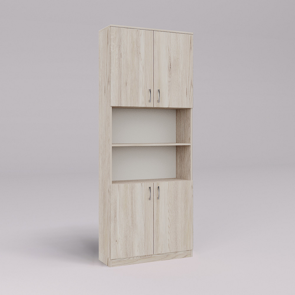 Шкаф офисный ОШ-3, Дуб Самоа Димчастий, 800/340/2100 Львов - изображение 1